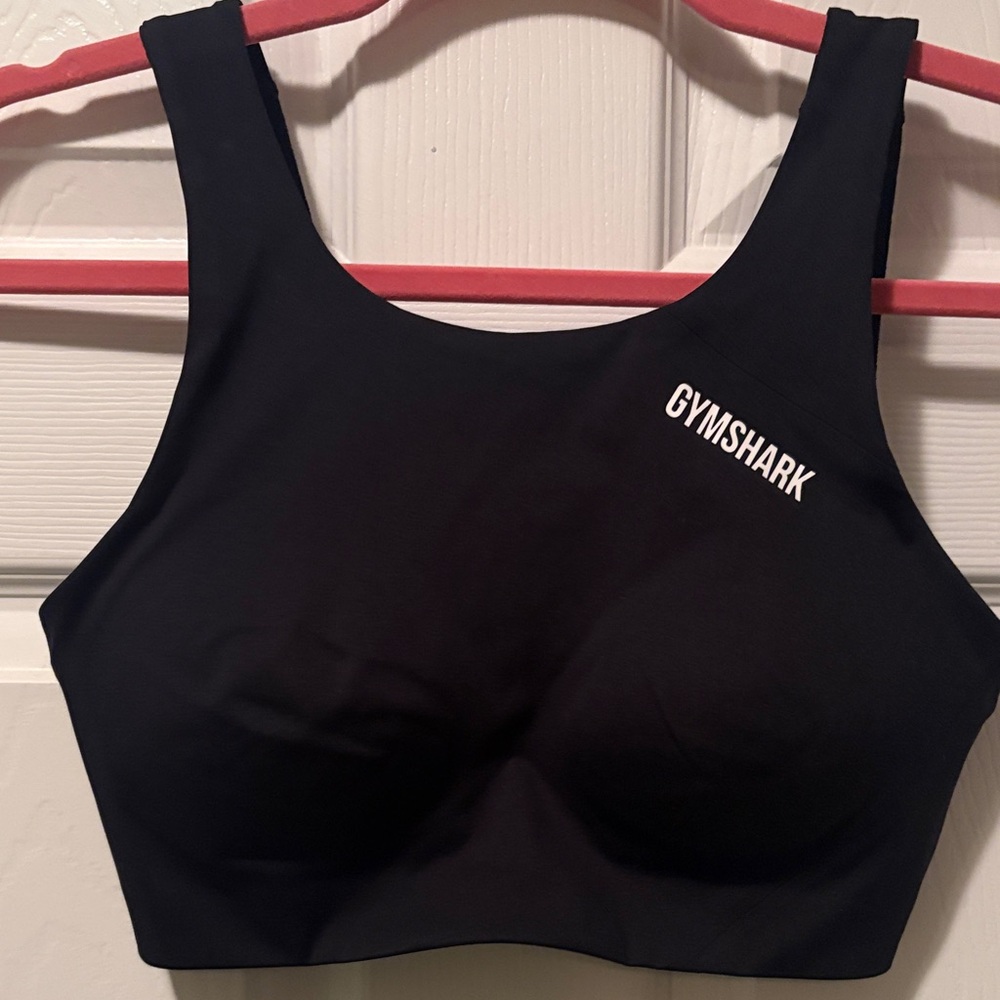 Gymshark Black Padded Scoop Sports Bra